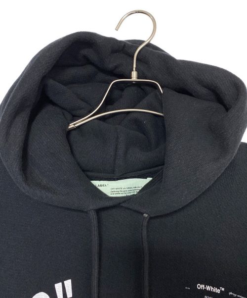 OFFWHITE（オフホワイト）OFFWHITE (オフホワイト)  Ice man Graphic Print Hoodie ブラック サイズ:Sの古着・服飾アイテム