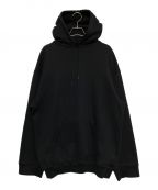 BALENCIAGAバレンシアガ）の古着「フードロゴプリント プルオーバーパーカー」｜ブラック