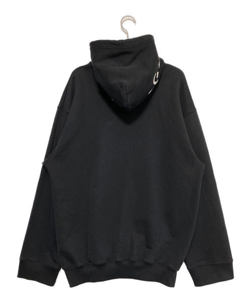 BALENCIAGA（バレンシアガ）BALENCIAGA (バレンシアガ) フードロゴプリント プルオーバーパーカー  ブラック サイズ:XSの古着・服飾アイテム