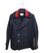 GUCCIグッチ）の古着「ウールコート」｜ネイビー