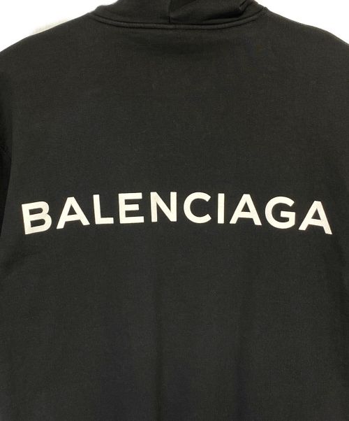 BALENCIAGA（バレンシアガ）BALENCIAGA (バレンシアガ) オーバーサイズバックロゴパーカー ブラック サイズ:XSの古着・服飾アイテム