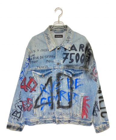 中古・古着通販】BALENCIAGA (バレンシアガ) Graphic Denim Jacket