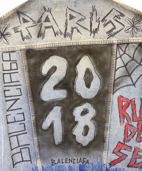 BALENCIAGA（バレンシアガ）BALENCIAGA (バレンシアガ) Graphic Denim Jacket  サイズ:44の古着・服飾アイテム