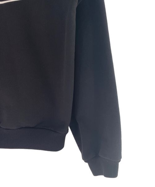BALENCIAGA（バレンシアガ）BALENCIAGA (バレンシアガ) ウェーブロゴプルオーバーパーカー ブラック サイズ:Sの古着・服飾アイテム