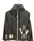 MONCLERモンクレール）の古着「ロゴナイロンパーカー」｜ブラック
