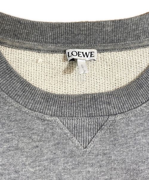 LOEWE（ロエベ）LOEWE (ロエベ) アナグラムエイブロンダリースウェット グレー サイズ:Sの古着・服飾アイテム