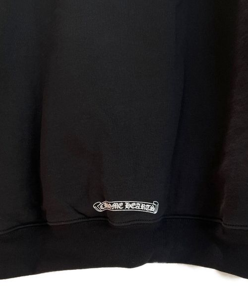 CHROME HEARTS（クロムハーツ）CHROME HEARTS (クロムハーツ) Letters Sleeve Fleece Zip Hoodie ブラック サイズ:Lの古着・服飾アイテム