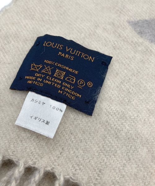 LOUIS VUITTON（ルイ ヴィトン）LOUIS VUITTON (ルイ ヴィトン) エシャルプ レイキャビック スタッディー ライトグレーの古着・服飾アイテム