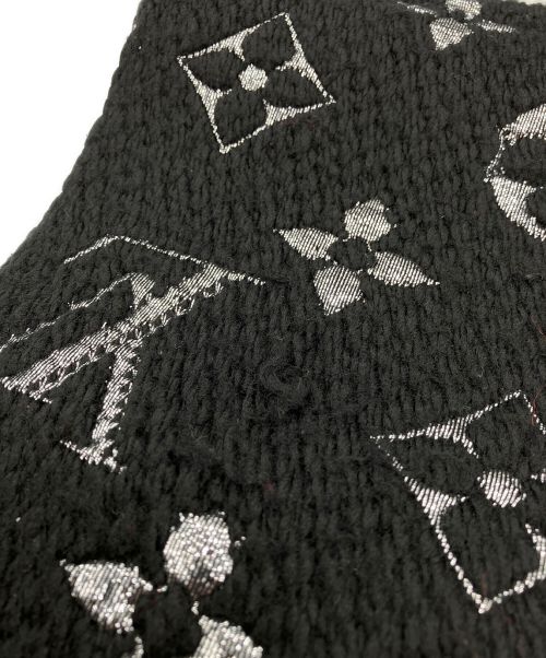 LOUIS VUITTON（ルイ ヴィトン）LOUIS VUITTON (ルイ ヴィトン) エシャルプ ロゴマニア ブラックの古着・服飾アイテム