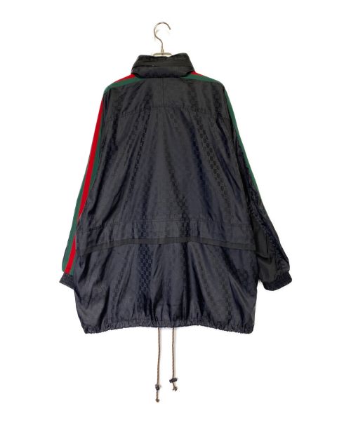 GUCCI（グッチ）GUCCI (グッチ) GG jacquard nylon jacket ブラック サイズ:SIZE 50の古着・服飾アイテム