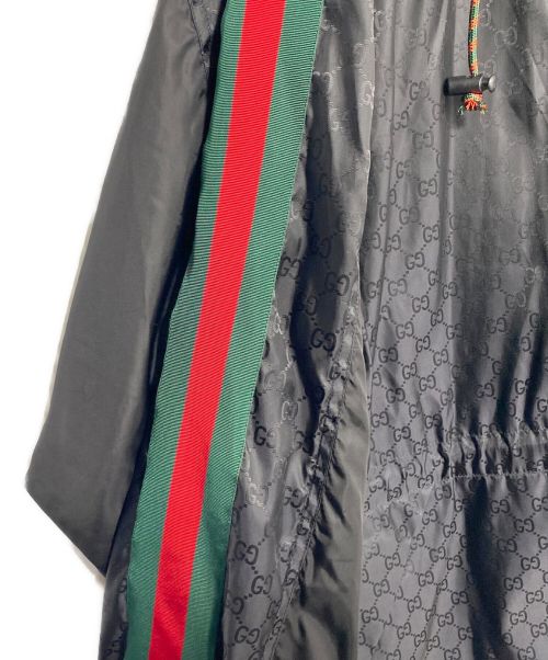 GUCCI（グッチ）GUCCI (グッチ) GG jacquard nylon jacket ブラック サイズ:SIZE 50の古着・服飾アイテム