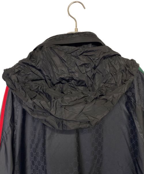 GUCCI（グッチ）GUCCI (グッチ) GG jacquard nylon jacket ブラック サイズ:SIZE 50の古着・服飾アイテム