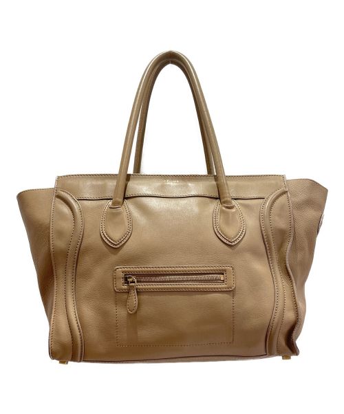 CELINE（セリーヌ）CELINE (セリーヌ) ラゲージファントムショッパー ベージュ サイズ:ファントムショッパーの古着・服飾アイテム