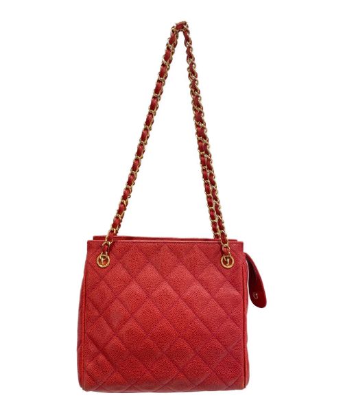 CHANEL（シャネル）CHANEL (シャネル) チェーンショルダーバッグ レッドの古着・服飾アイテム