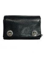 CHROME HEARTSクロムハーツ）の古着「RIP & TAN 3FOLD WALLET」｜ブラック