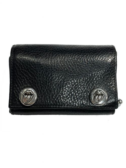 CHROME HEARTS（クロムハーツ）CHROME HEARTS (クロムハーツ) RIP & TAN 3FOLD WALLET ブラック サイズ:-の古着・服飾アイテム