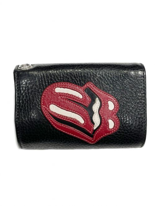 CHROME HEARTS（クロムハーツ）CHROME HEARTS (クロムハーツ) RIP & TAN 3FOLD WALLET ブラック サイズ:-の古着・服飾アイテム