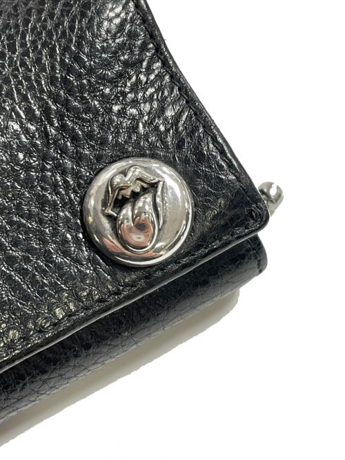 CHROME HEARTS（クロムハーツ）CHROME HEARTS (クロムハーツ) RIP & TAN 3FOLD WALLET ブラック サイズ:-の古着・服飾アイテム