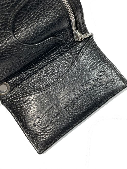 CHROME HEARTS（クロムハーツ）CHROME HEARTS (クロムハーツ) RIP & TAN 3FOLD WALLET ブラック サイズ:-の古着・服飾アイテム