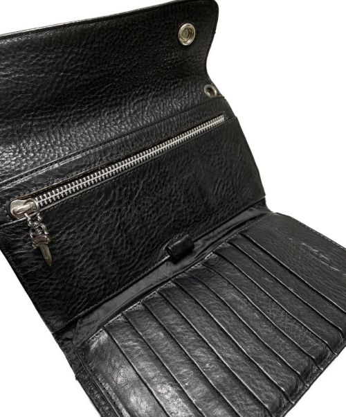 CHROME HEARTS（クロムハーツ）CHROME HEARTS (クロムハーツ) クロコロングウォレット ブラック サイズ:-の古着・服飾アイテム