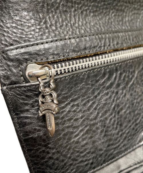 CHROME HEARTS（クロムハーツ）CHROME HEARTS (クロムハーツ) クロコロングウォレット ブラック サイズ:-の古着・服飾アイテム