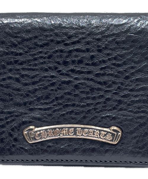 CHROME HEARTS（クロムハーツ）CHROME HEARTS (クロムハーツ) ヘビーレザーカードケース ブラック サイズ:-の古着・服飾アイテム