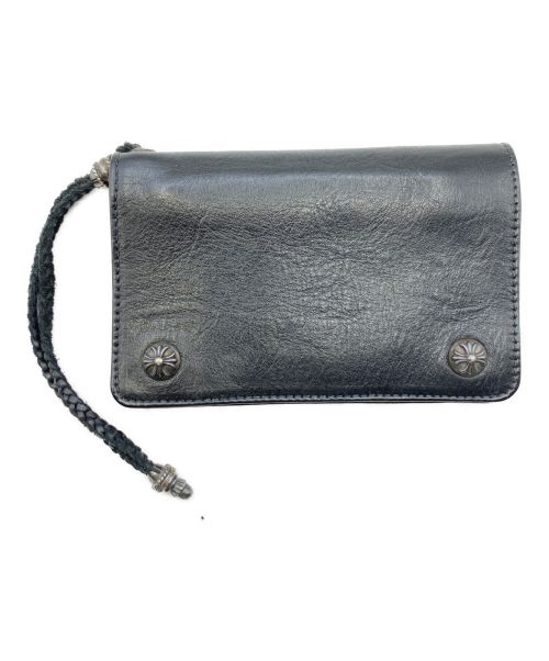 CHROME HEARTS（クロムハーツ）CHROME HEARTS (クロムハーツ) BLACK WLT 2 ZIP STRAP/CRS ブラック サイズ:-の古着・服飾アイテム