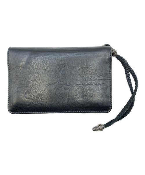 CHROME HEARTS（クロムハーツ）CHROME HEARTS (クロムハーツ) BLACK WLT 2 ZIP STRAP/CRS ブラック サイズ:-の古着・服飾アイテム