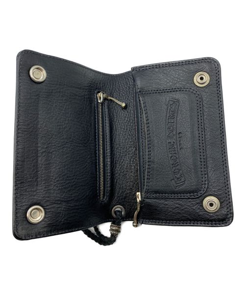 CHROME HEARTS（クロムハーツ）CHROME HEARTS (クロムハーツ) BLACK WLT 2 ZIP STRAP/CRS ブラック サイズ:-の古着・服飾アイテム