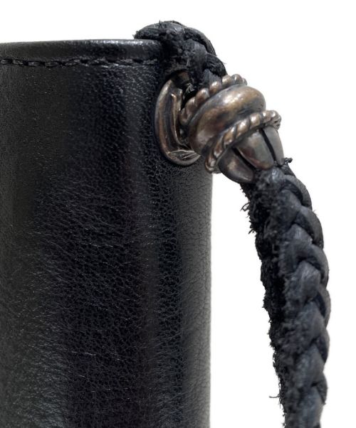 CHROME HEARTS（クロムハーツ）CHROME HEARTS (クロムハーツ) WLT 2 ZIP STRAP/CRS ブラックの古着・服飾アイテム