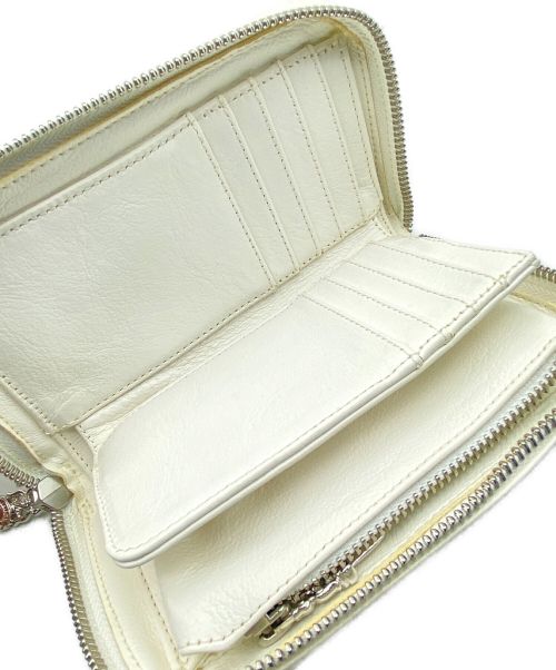 CHROME HEARTS（クロムハーツ）CHROME HEARTS (クロムハーツ) WALLET REC F ZIP MINI  ホワイト サイズ:-の古着・服飾アイテム