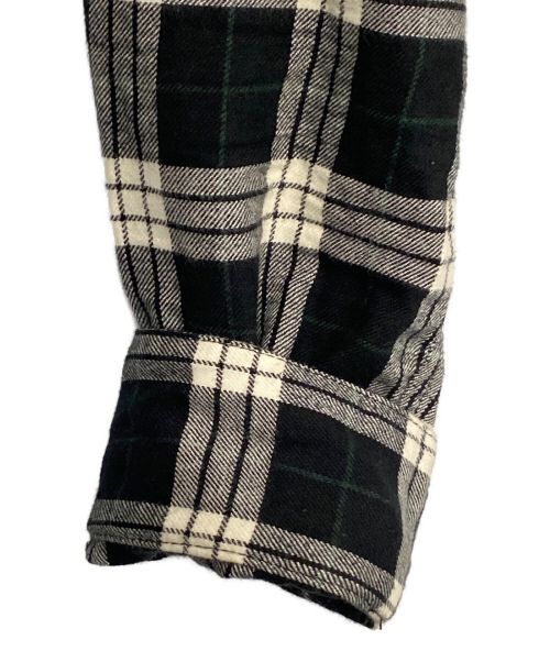CHROME HEARTS（クロムハーツ）CHROME HEARTS (クロムハーツ) チェックシャツ ホワイト×ブラック サイズ:Lの古着・服飾アイテム