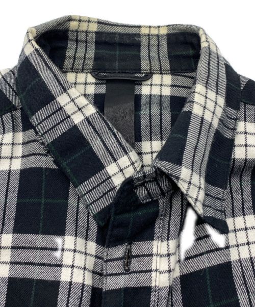 CHROME HEARTS（クロムハーツ）CHROME HEARTS (クロムハーツ) チェックシャツ ホワイト×ブラック サイズ:Lの古着・服飾アイテム