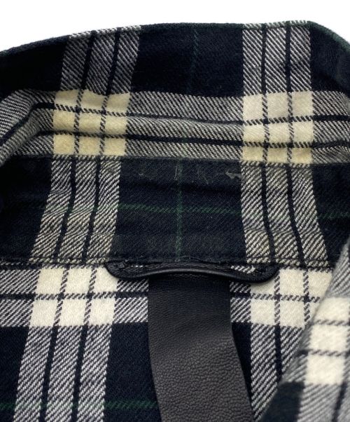 CHROME HEARTS（クロムハーツ）CHROME HEARTS (クロムハーツ) チェックシャツ ホワイト×ブラック サイズ:Lの古着・服飾アイテム