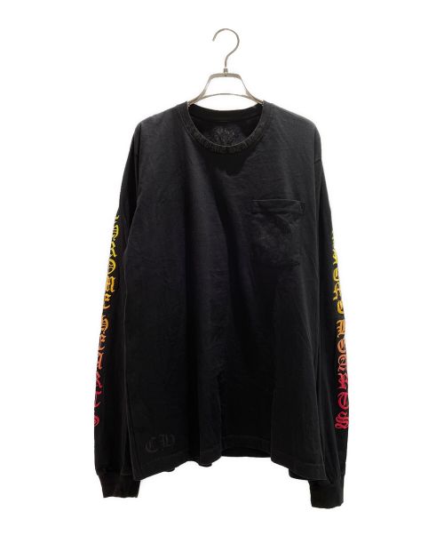 CHROME HEARTS（クロムハーツ）CHROME HEARTS (クロムハーツ) グラデーションロゴカットソー ブラック グラデーション サイズ:Lの古着・服飾アイテム