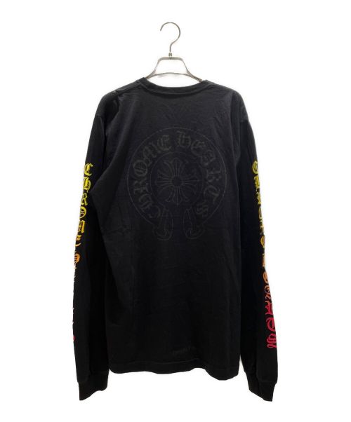 CHROME HEARTS（クロムハーツ）CHROME HEARTS (クロムハーツ) グラデーションロゴカットソー ブラック グラデーション サイズ:Lの古着・服飾アイテム