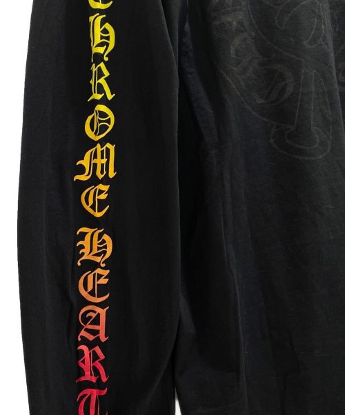 CHROME HEARTS（クロムハーツ）CHROME HEARTS (クロムハーツ) グラデーションロゴカットソー ブラック グラデーション サイズ:Lの古着・服飾アイテム
