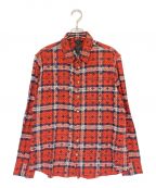 CHROME HEARTSクロムハーツ）の古着「LOOSEENDS LS CHECK」｜レッド