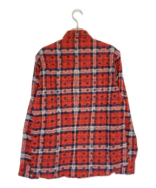 CHROME HEARTS（クロムハーツ）CHROME HEARTS (クロムハーツ) LOOSEENDS LS CHECK  レッド サイズ:Lの古着・服飾アイテム