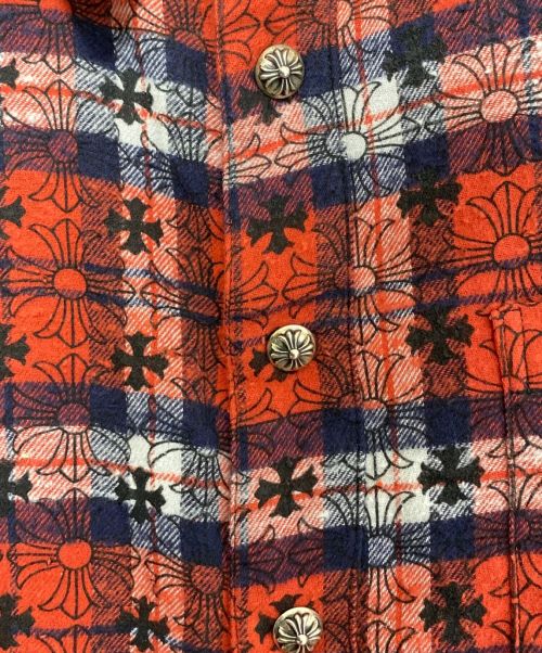 CHROME HEARTS（クロムハーツ）CHROME HEARTS (クロムハーツ) LOOSEENDS LS CHECK  レッド サイズ:Lの古着・服飾アイテム
