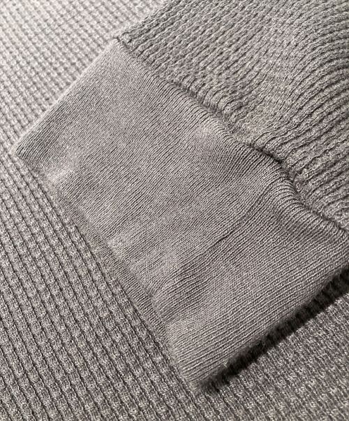 CHROME HEARTS（クロムハーツ）CHROME HEARTS (クロムハーツ) サーマルコットンニットカットソー ブラック サイズ:Lの古着・服飾アイテム