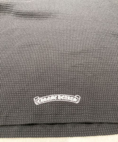 CHROME HEARTS（クロムハーツ）CHROME HEARTS (クロムハーツ) サーマルコットンニットカットソー ブラック サイズ:Lの古着・服飾アイテム