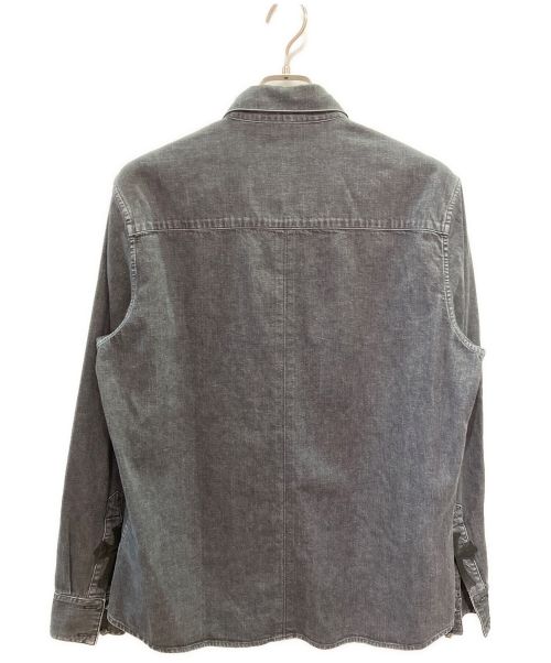 CHROME HEARTS（クロムハーツ）CHROME HEARTS (クロムハーツ) シルバーボタンデニムシャツ グレー サイズ:Lの古着・服飾アイテム