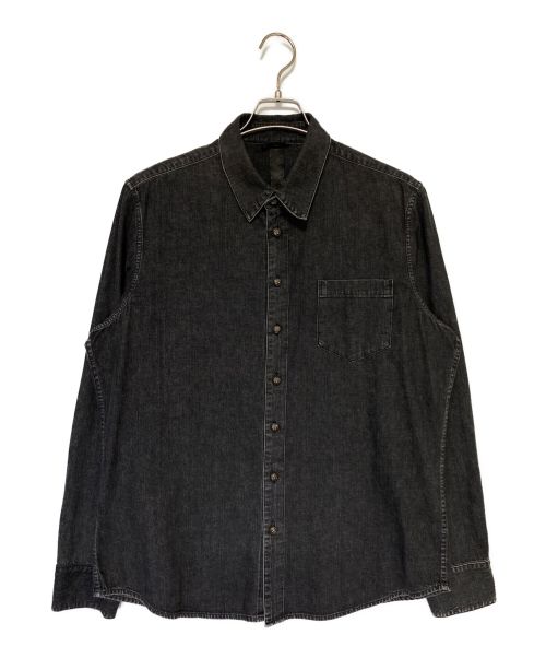 CHROME HEARTS（クロムハーツ）CHROME HEARTS (クロムハーツ) シルバーボタンデニムシャツ グレー サイズ:Lの古着・服飾アイテム
