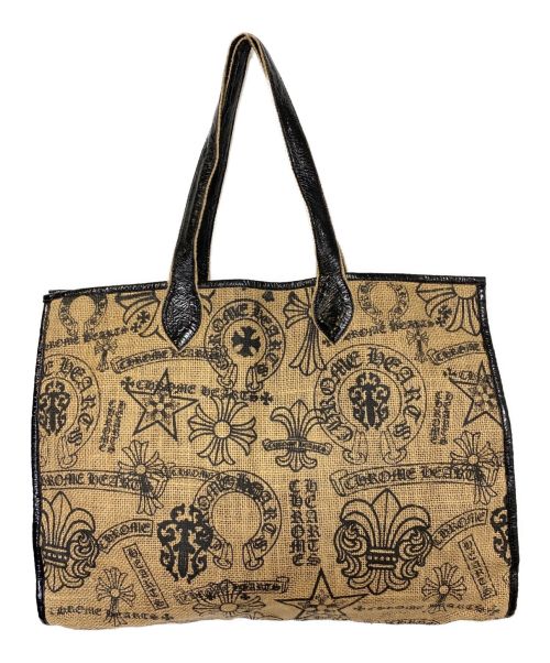 CHROME HEARTS（クロムハーツ）CHROME HEARTS (クロムハーツ) ビーチトートバッグ ブラウン×ブラック サイズ:-の古着・服飾アイテム