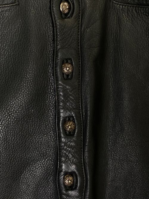 CHROME HEARTS（クロムハーツ）CHROME HEARTS (クロムハーツ) STRYCHNINE SHIRT ブラック サイズ:Lの古着・服飾アイテム