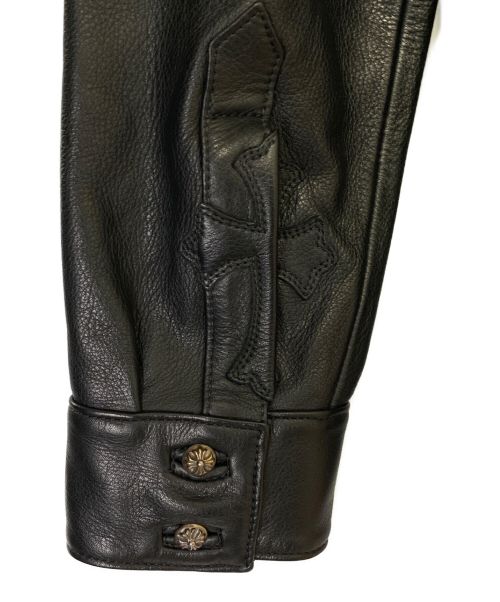 CHROME HEARTS（クロムハーツ）CHROME HEARTS (クロムハーツ) STRYCHNINE SHIRT ブラック サイズ:Lの古着・服飾アイテム