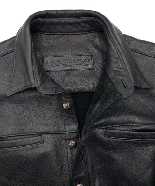 CHROME HEARTS（クロムハーツ）CHROME HEARTS (クロムハーツ) STRYCHNINE SHIRT ブラック サイズ:Lの古着・服飾アイテム