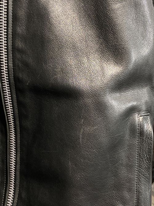 CHROME HEARTS（クロムハーツ）CHROME HEARTS (クロムハーツ) PERFECT LEATHER  JACKET ブラック サイズ:Lの古着・服飾アイテム