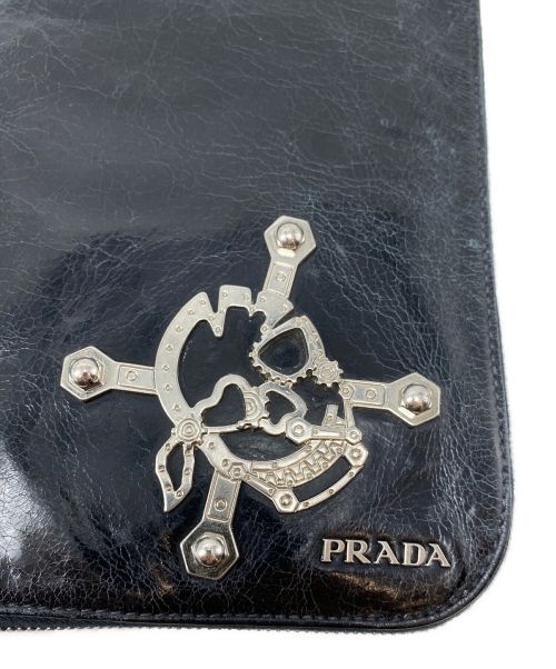 PRADA（プラダ）PRADA (プラダ) クラッチバッグ ブラック サイズ:-の古着・服飾アイテム